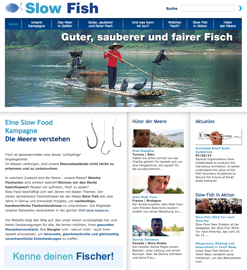 Slow Fish Webseite Slow Fish Webseite